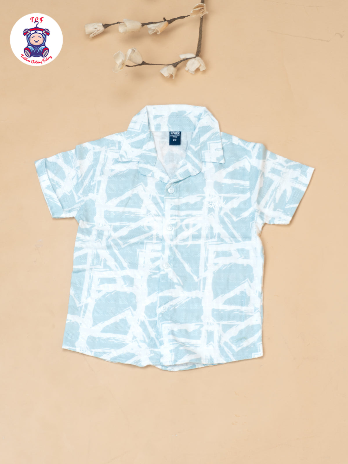 Mint Green - Boys Readymade Spread Collor Shirts & Shorts