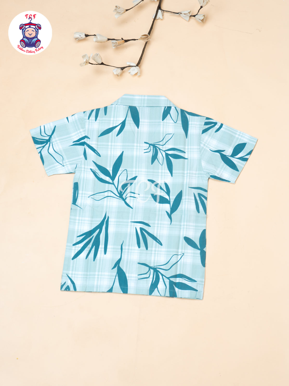 Pista Green  - Boys Readymade Spread Collor Shirts