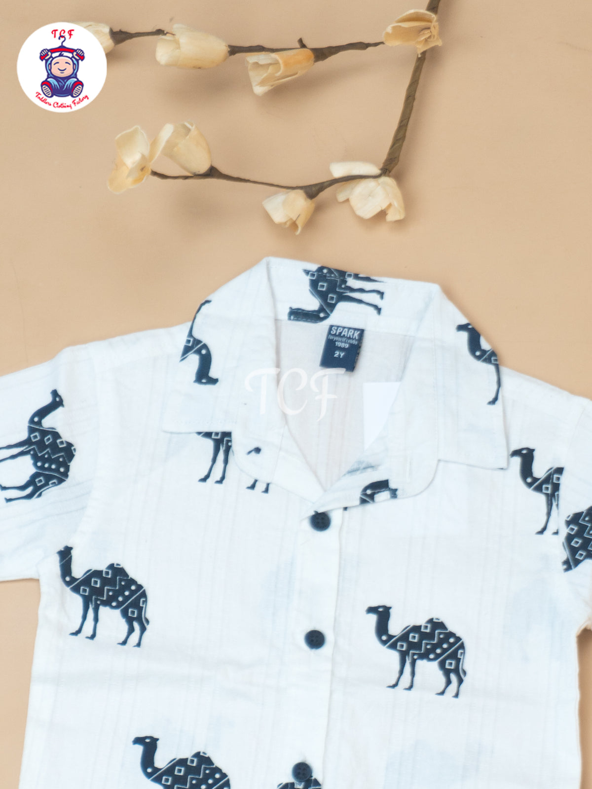 White - Boys Readymade Spread Collor Shirts & Suspender Sets Shorts