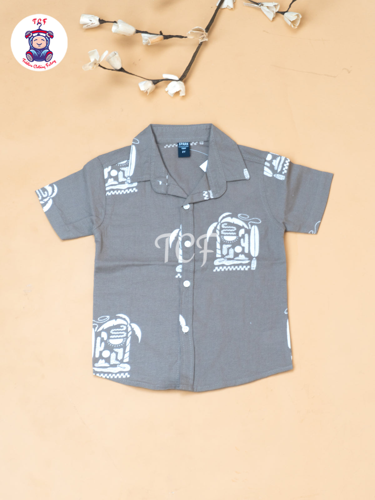Half White - Boys Readymade Spread Collor Shirts & Shorts