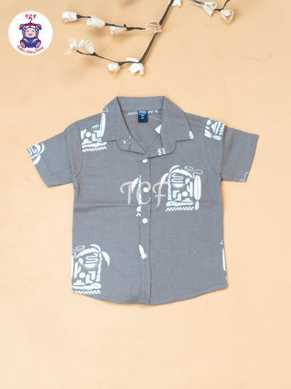 Half White - Boys Readymade Spread Collor Shirts & Shorts