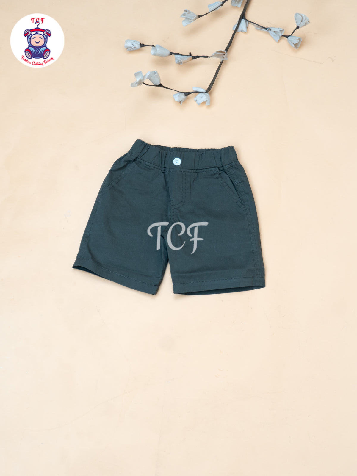 Olive - Boys Readymade Spread Collor Shirts & Shorts