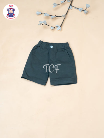 Olive - Boys Readymade Spread Collor Shirts & Shorts