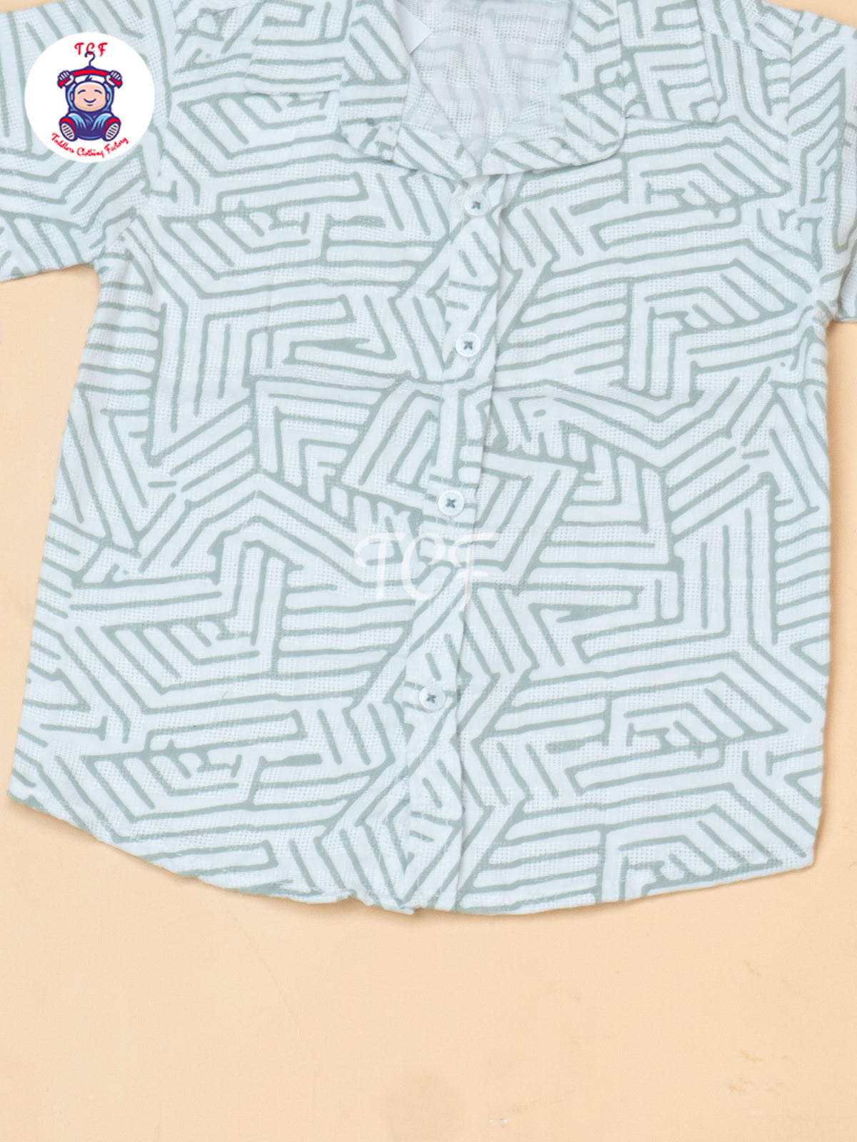 Mint Green - Boys Readymade Spread Collor Shirts & Shorts