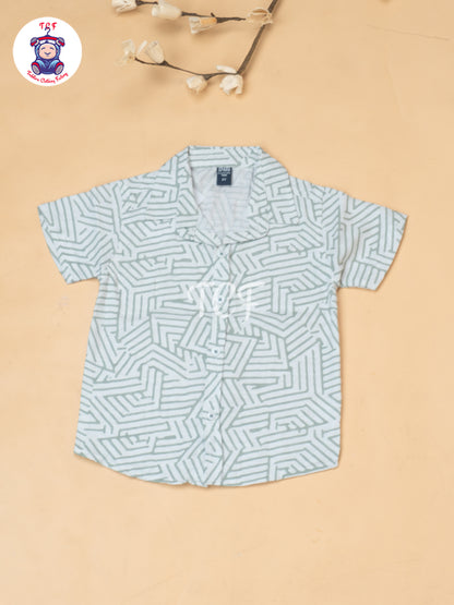 Mint Green - Boys Readymade Spread Collor Shirts & Shorts