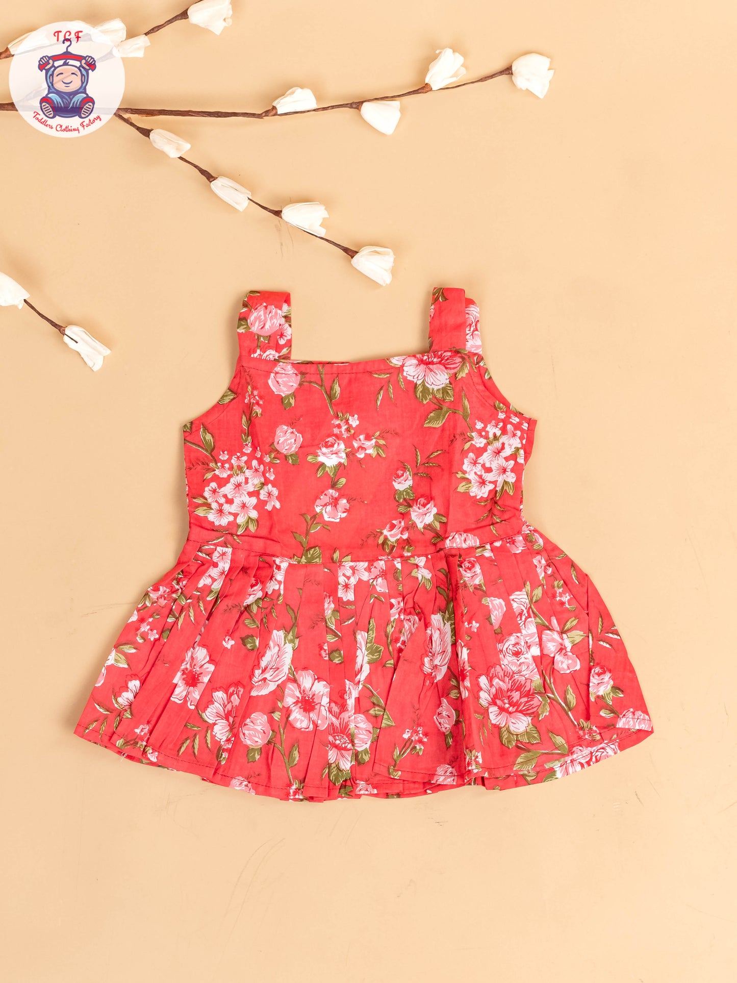 Light Pink - Girls Floral Printed Co-ords Sets