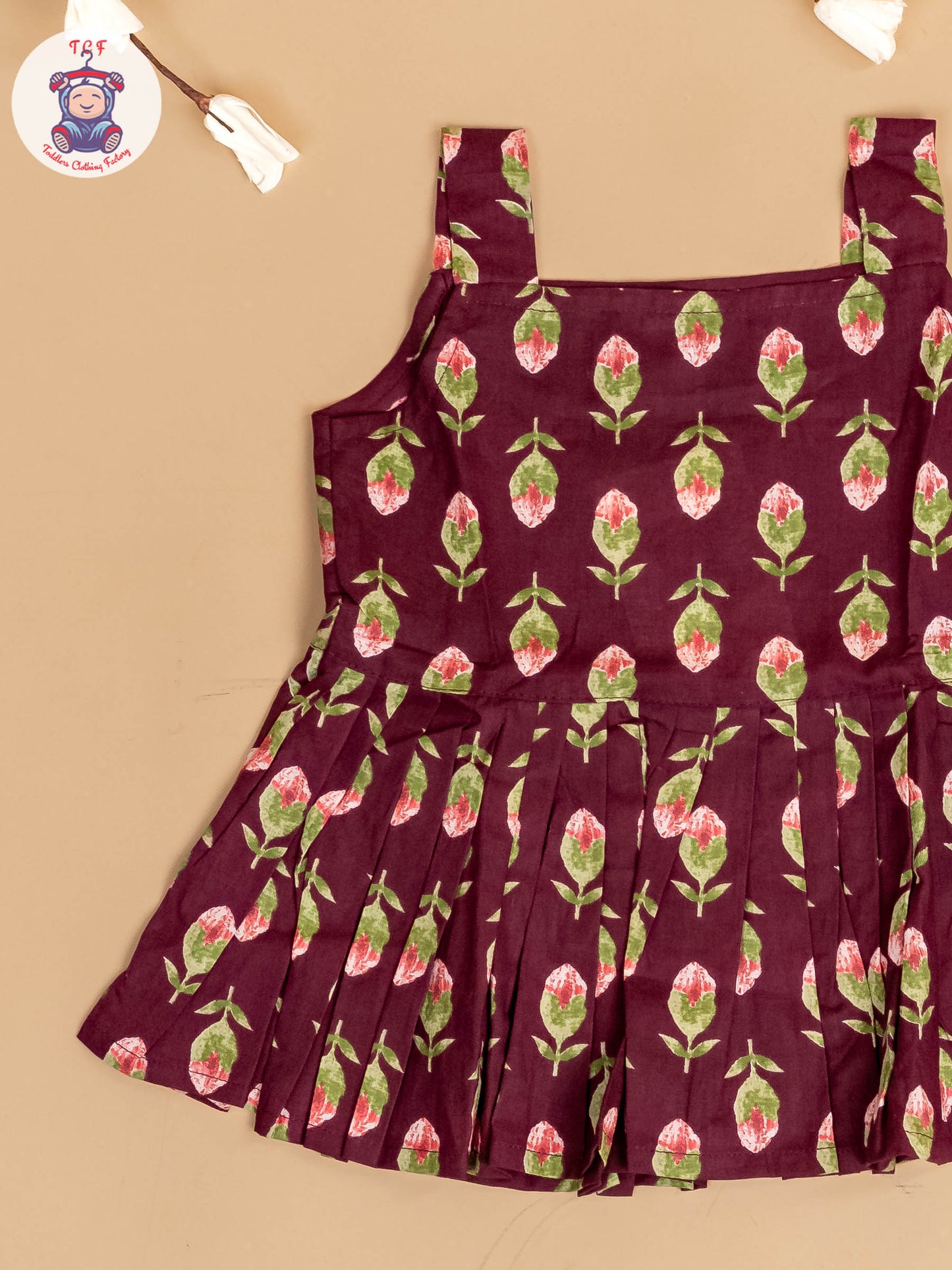 Purple - Girls Floral Printed Co-ords Sets