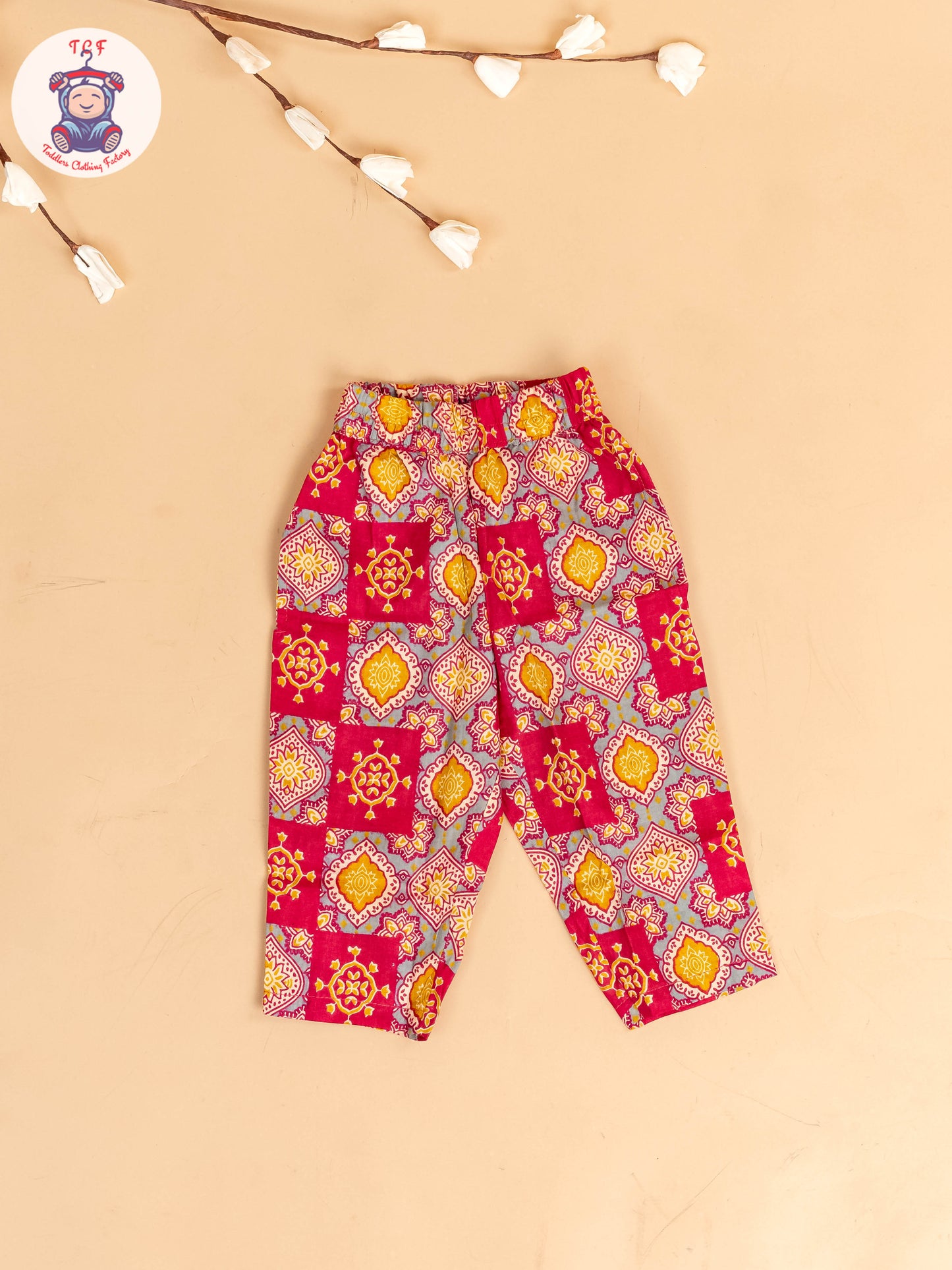 Maroon - Girls Floral Printed Co-ords Sets