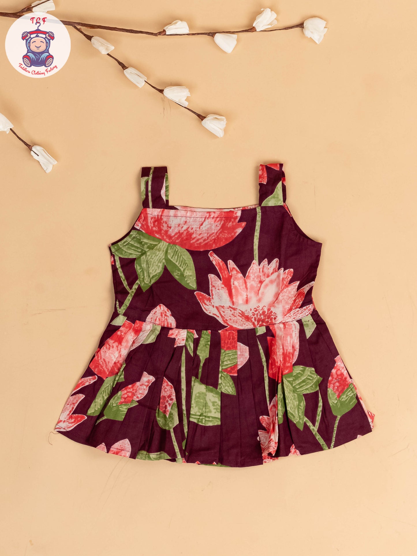 Purple - Girls Floral Printed Co-ords Sets