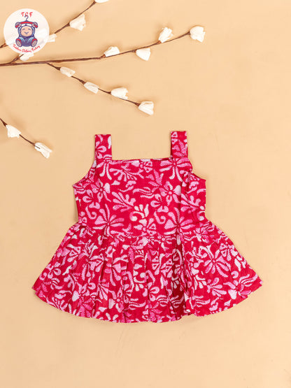 Pink - Girls Floral Printed Co-ords Sets