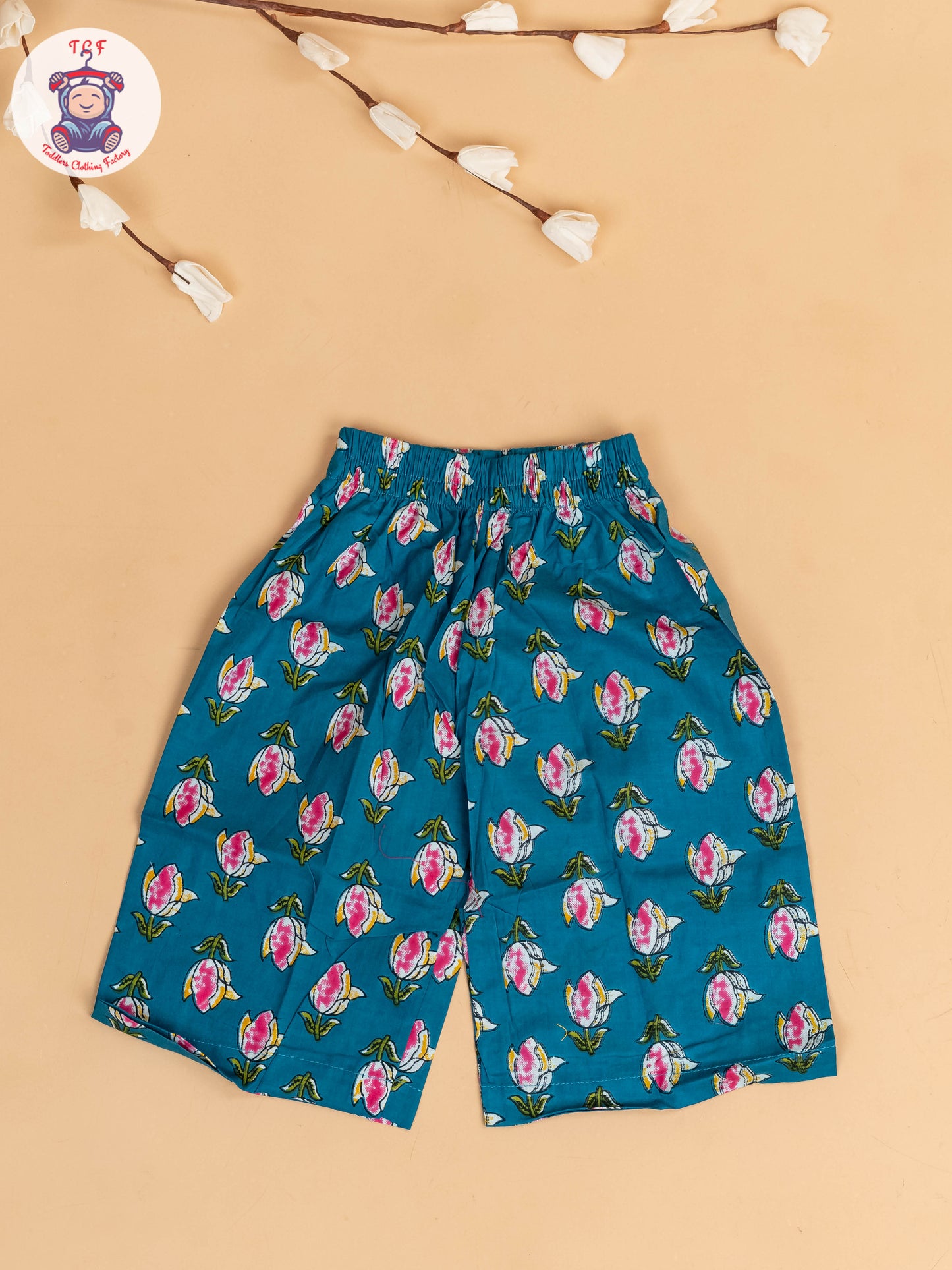 Light Green & Pink - Girls Floral Printed Co-ords Sets