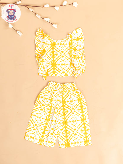 Yellow & White - Girls Co-ords Sets
