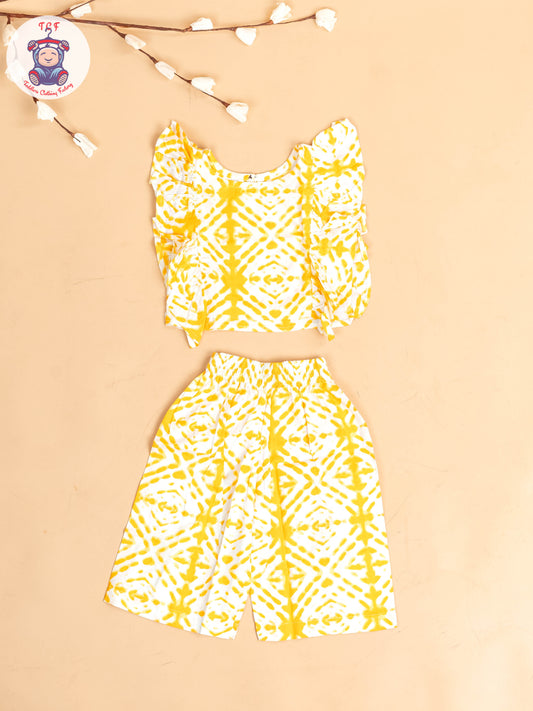 Yellow & White - Girls Co-ords Sets