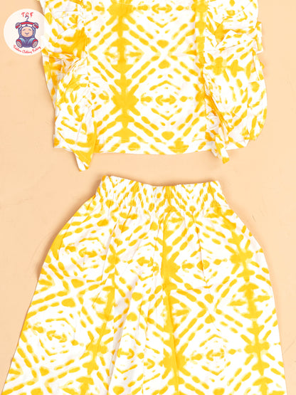 Yellow & White - Girls Co-ords Sets