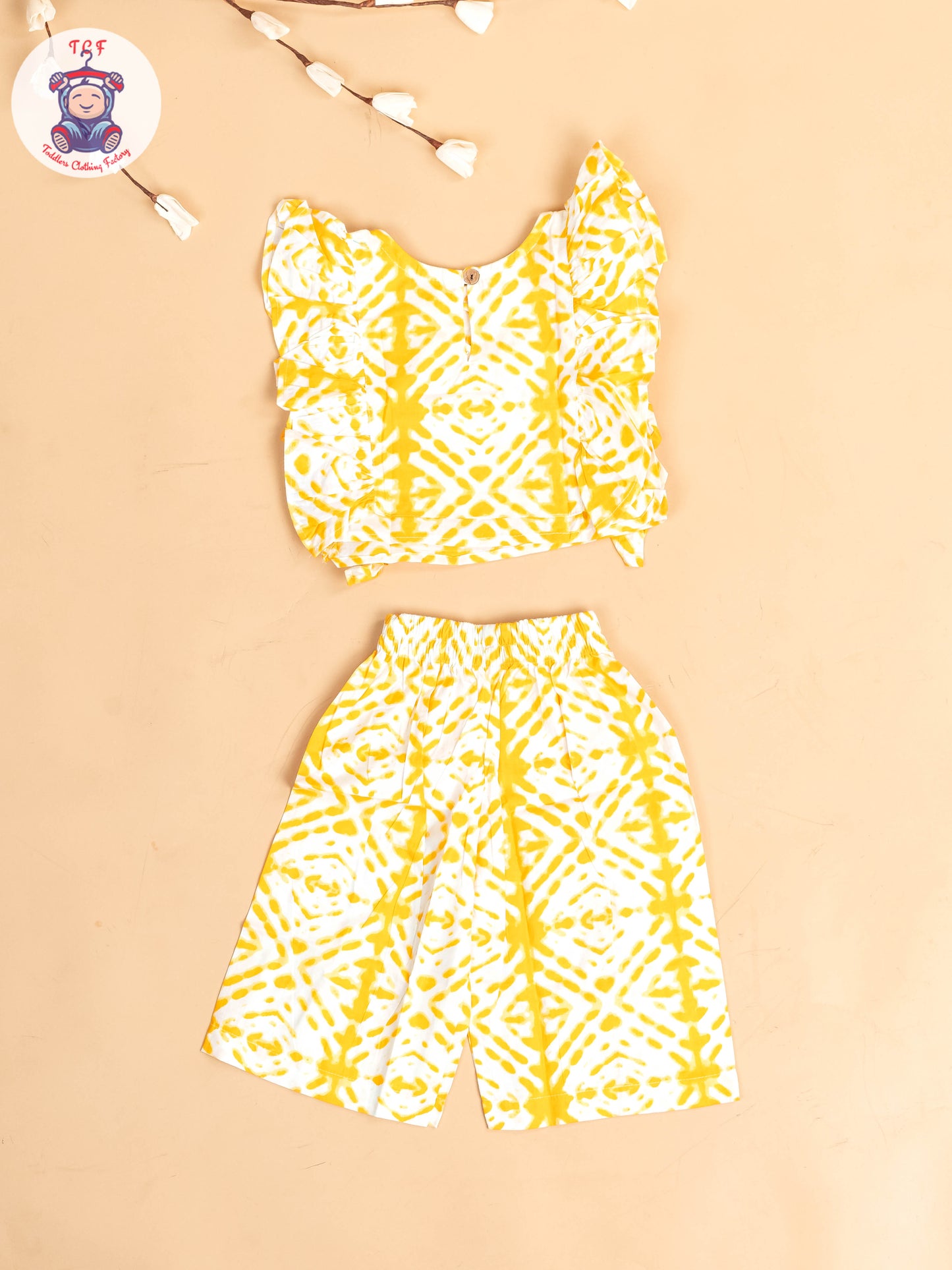 Yellow & White - Girls Co-ords Sets