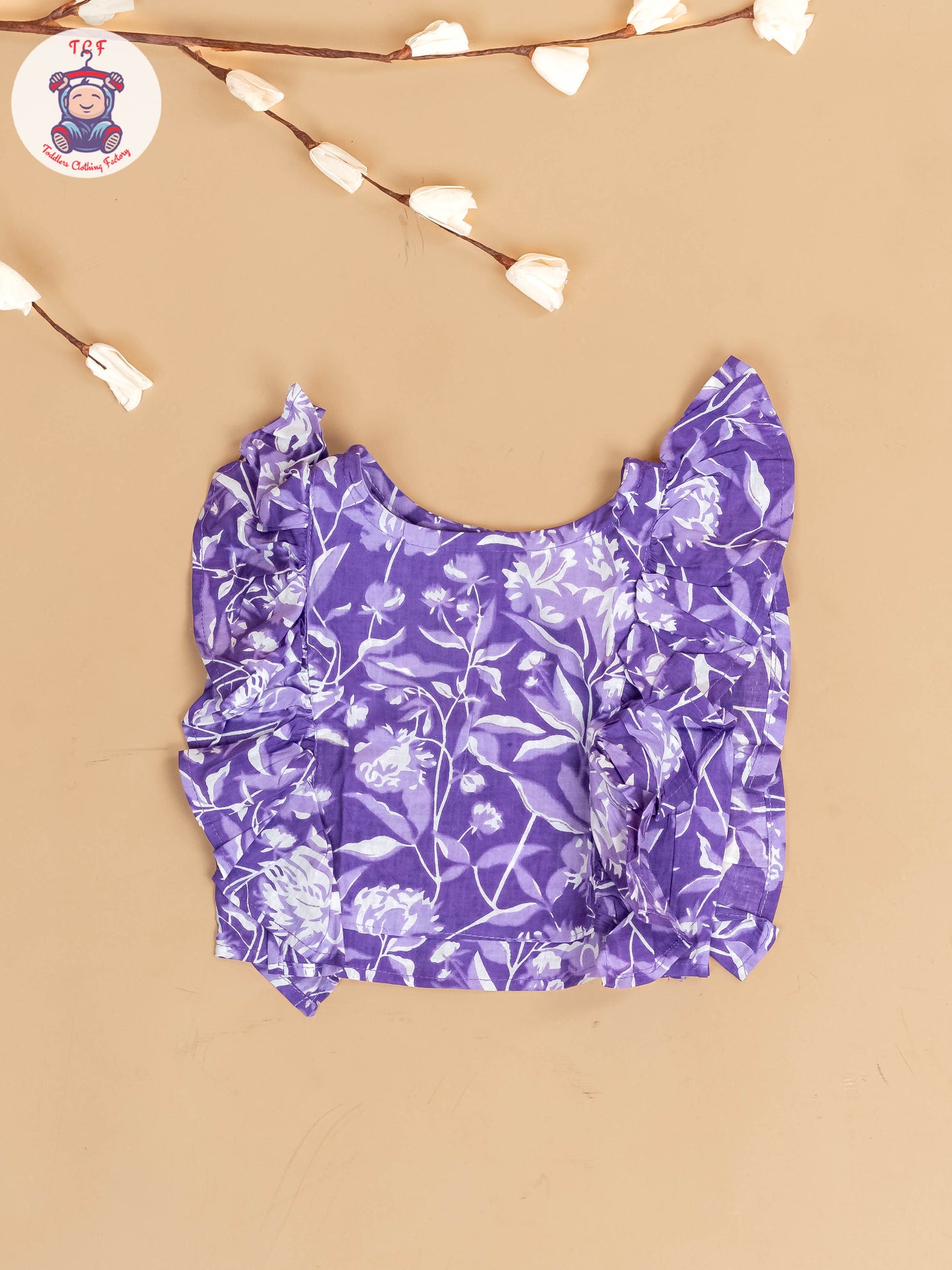 Lavender - Girls Bandhini Printed Co-ords Sets