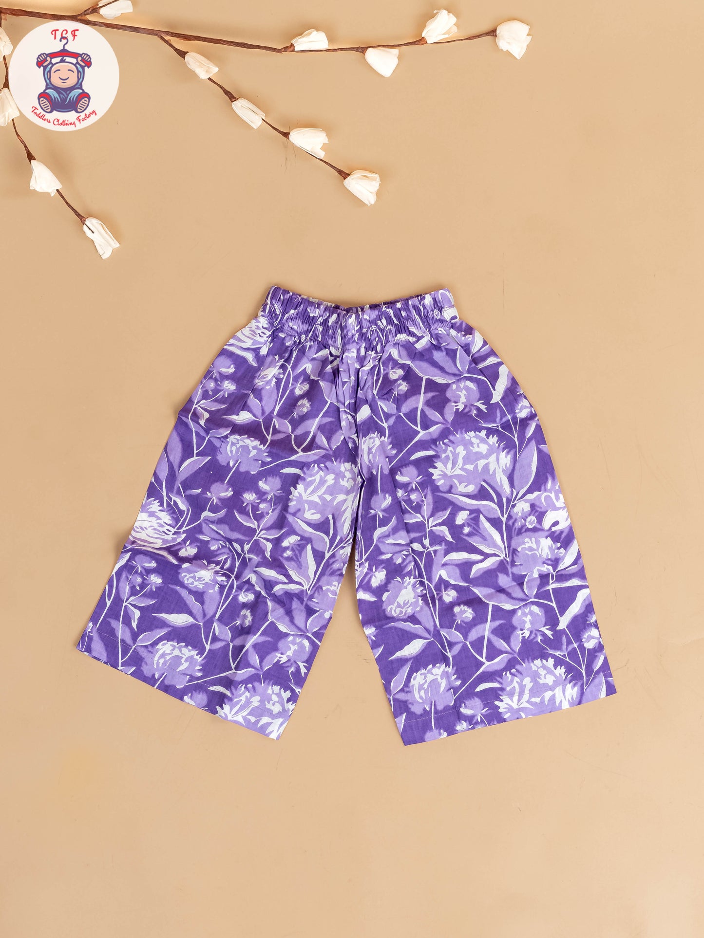 Lavender - Girls Bandhini Printed Co-ords Sets