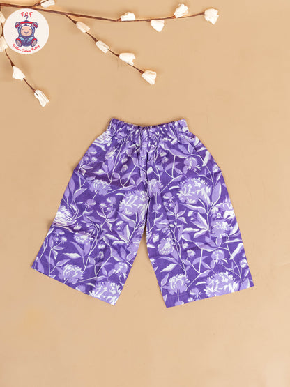 Lavender - Girls Bandhini Printed Co-ords Sets