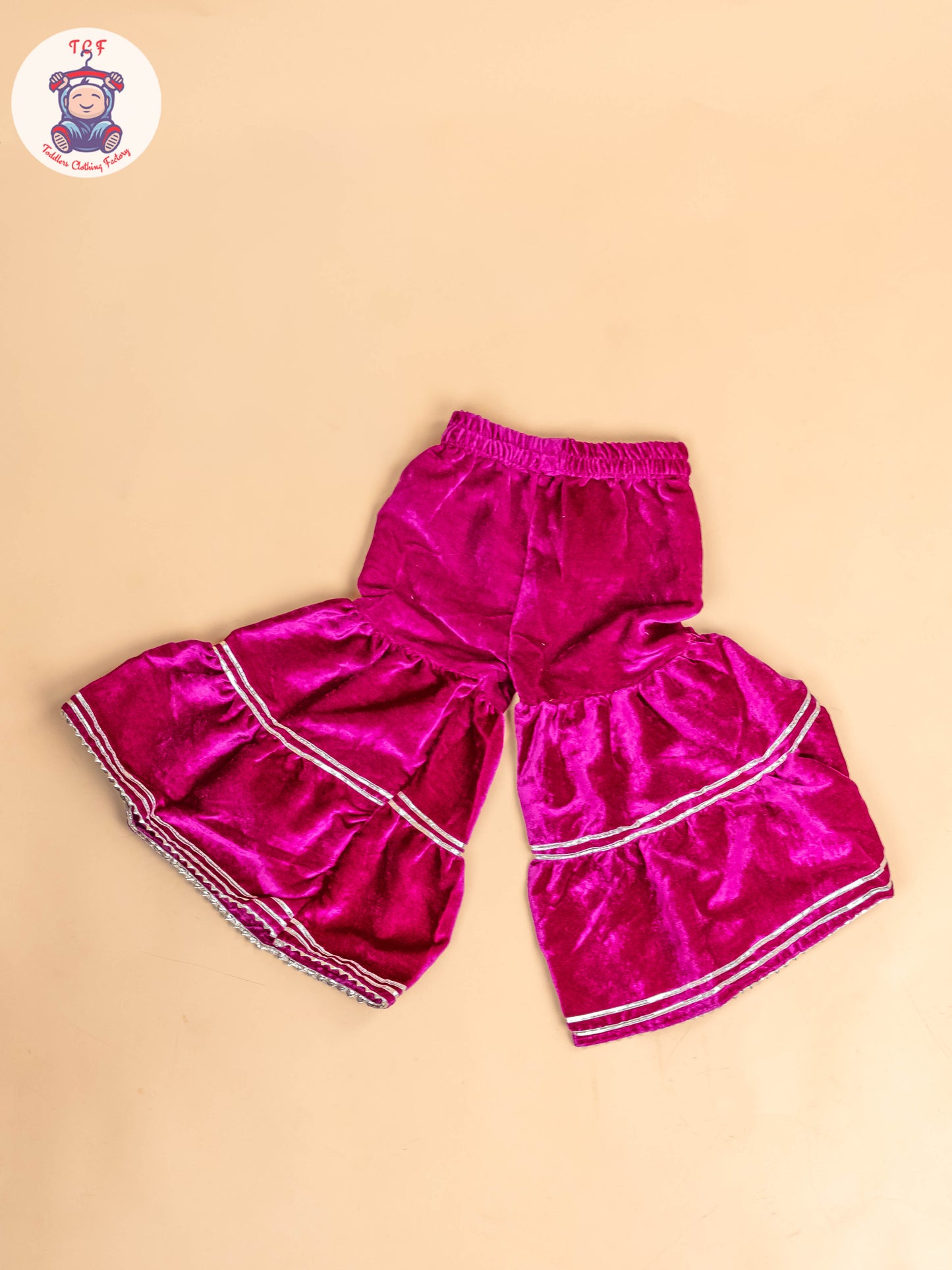 Purple - Girls Velvet Readymade Salwar