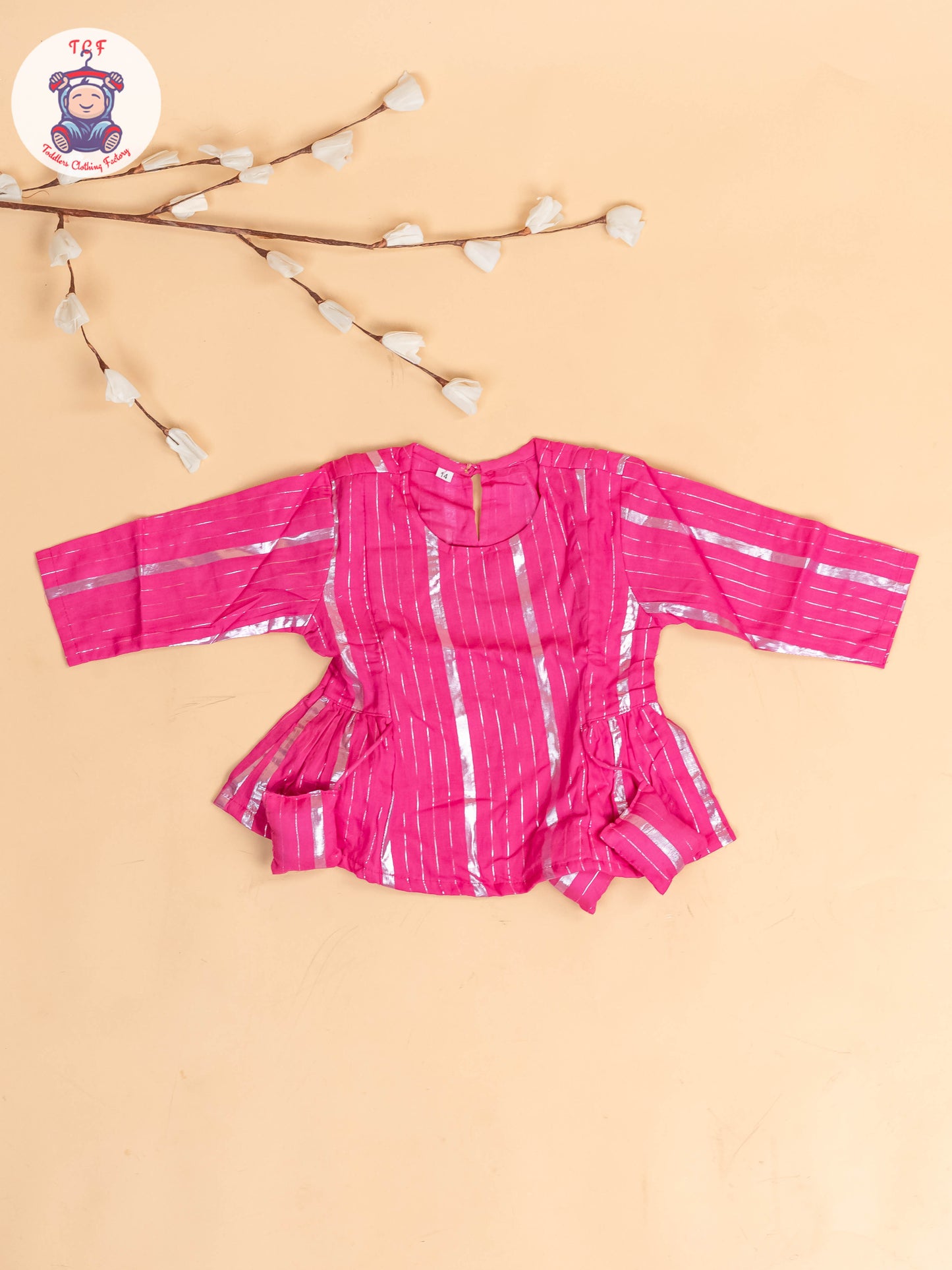 Purple & Silver - Girls Printed Salwar