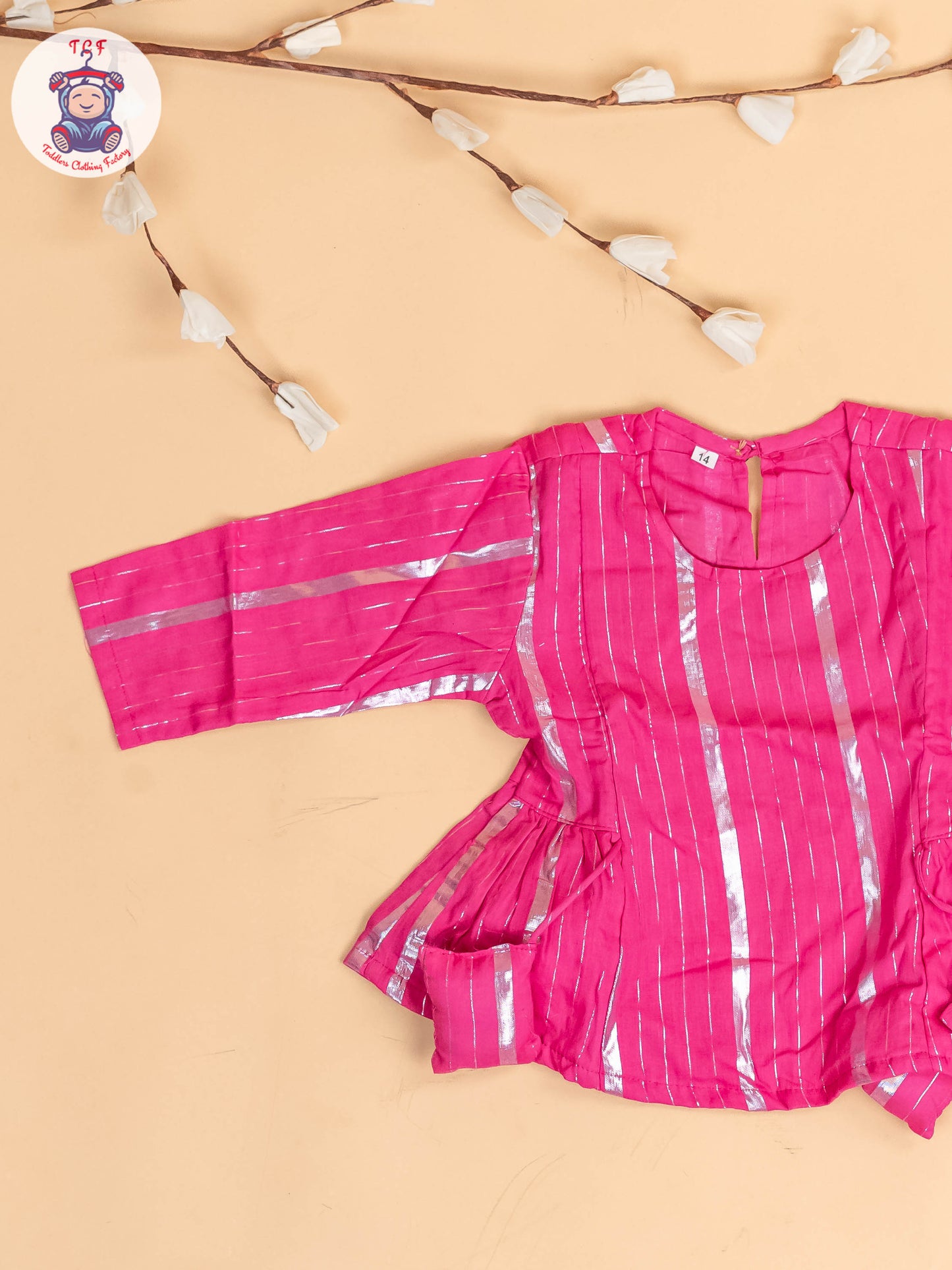 Purple & Silver - Girls Printed Salwar