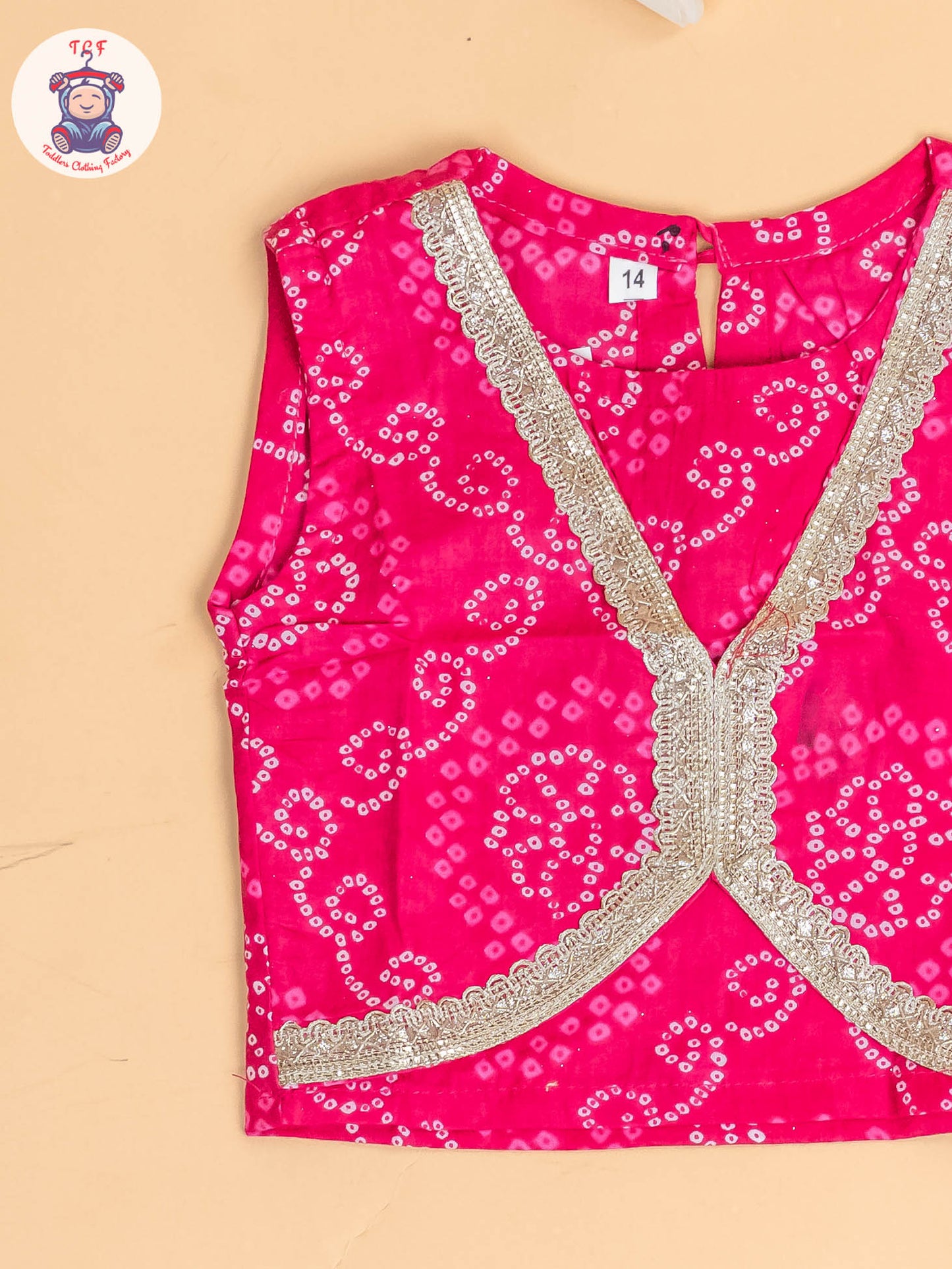 Pink - Girls Embroidery Printed Lehenga Choli