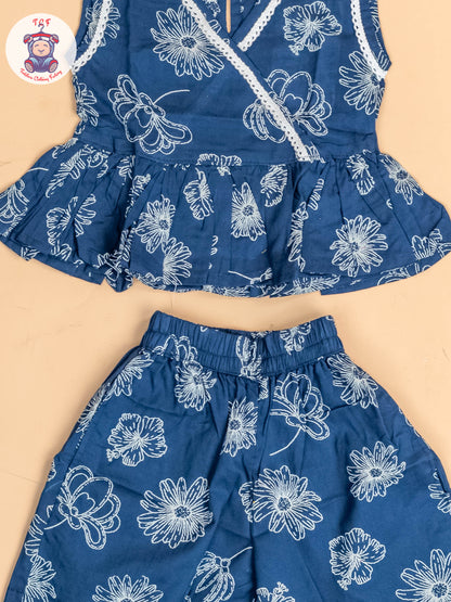 Blue & White - Girls Co-ords Sets