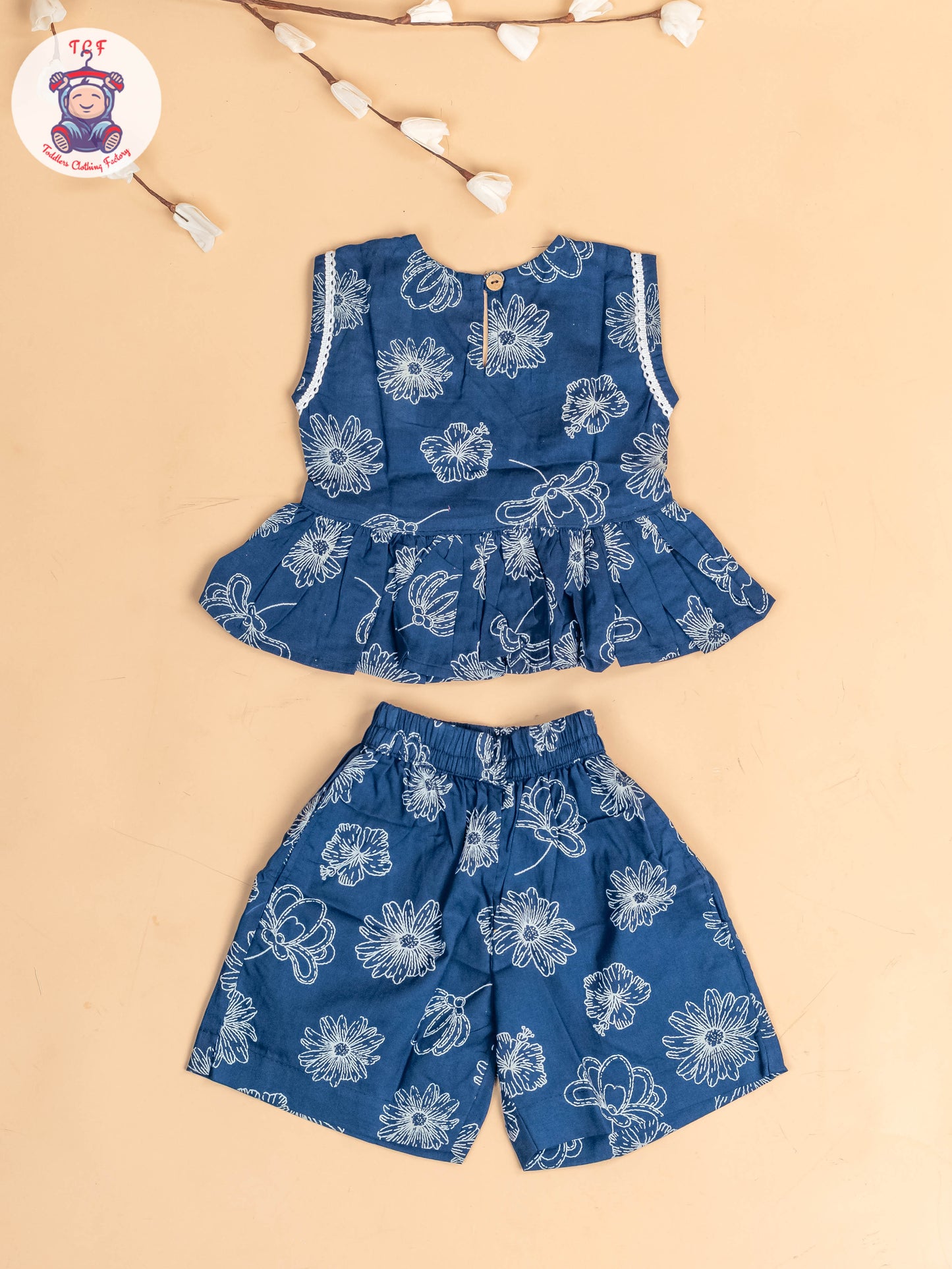 Blue & White - Girls Co-ords Sets