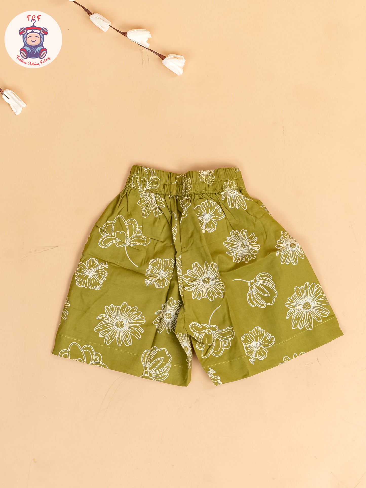 Mehandi Green & White - Girls Co-ords Sets
