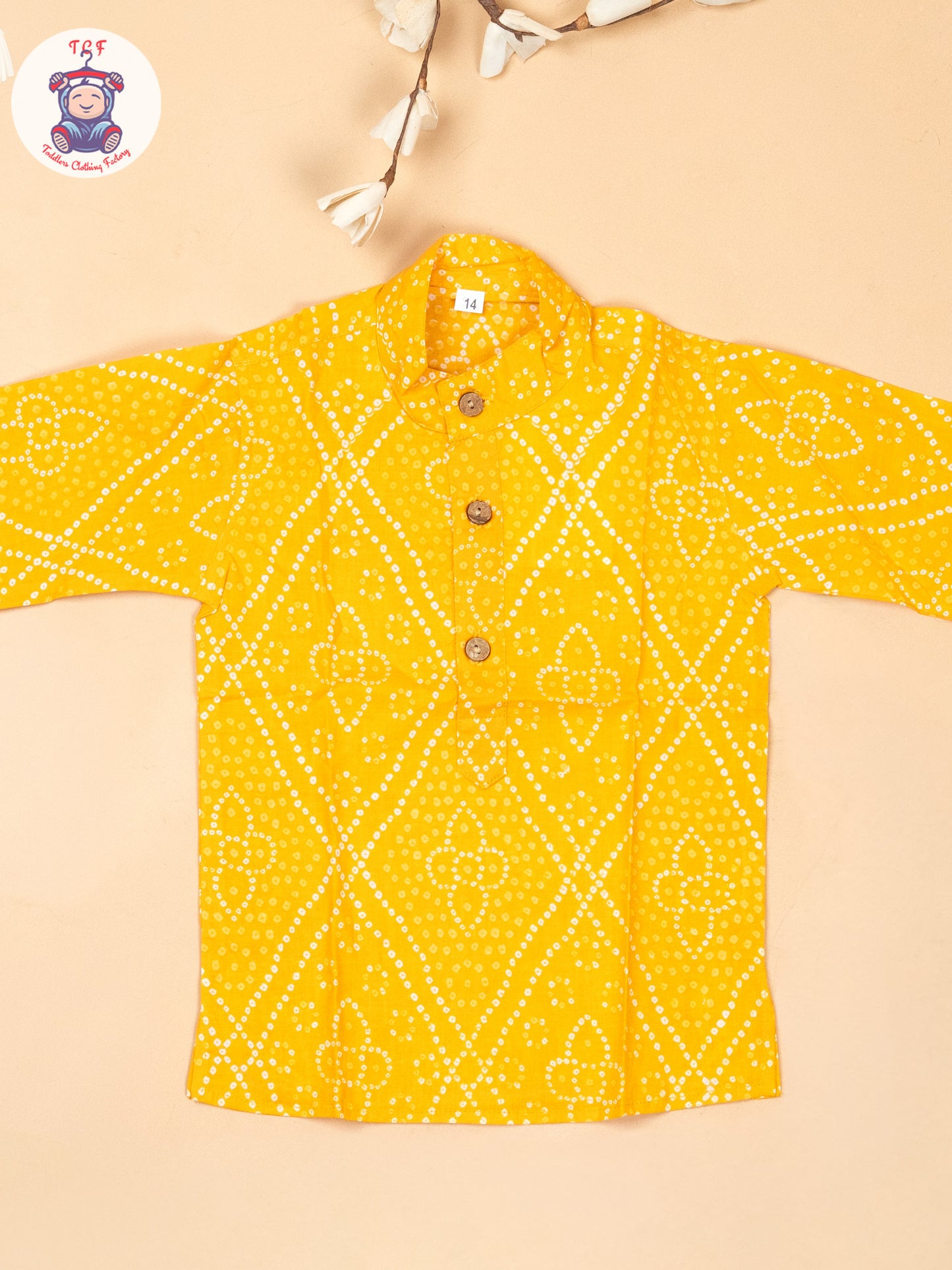 Yellow - Boys Printed Kurta With Pant