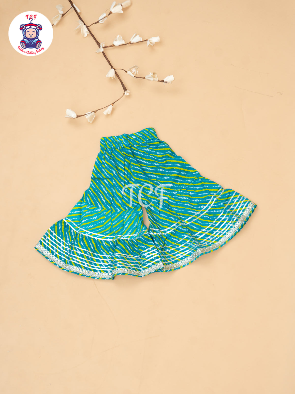Blue - Bandhini Printed Girls Readymade Salwar