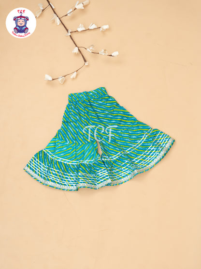 Blue - Bandhini Printed Girls Readymade Salwar