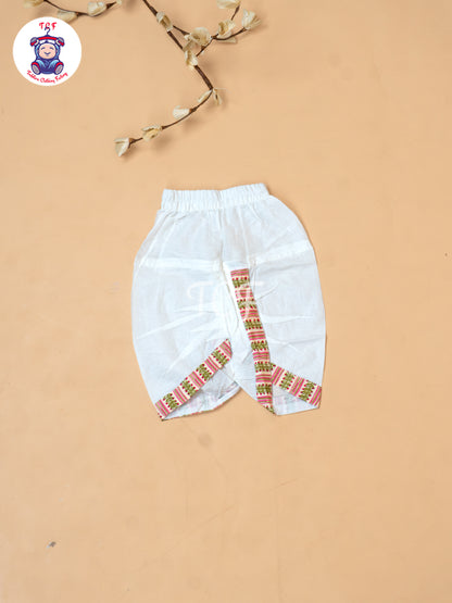 Pink - Camel Printed Boys Dhoti Kurta