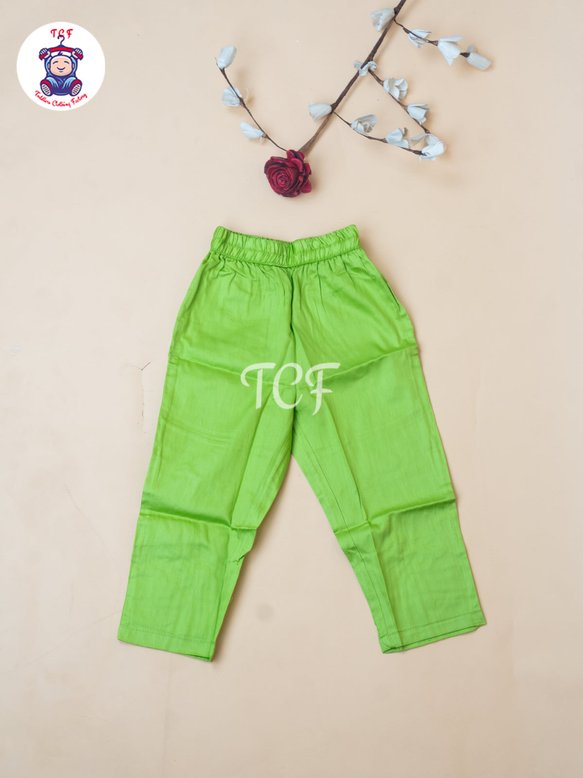 Pista Green - Girls Mirror Embrodiery Co-ords Sets