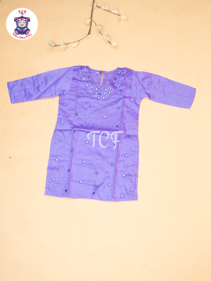Lavender - Girls Mirror Embrodiery Co-ords Sets