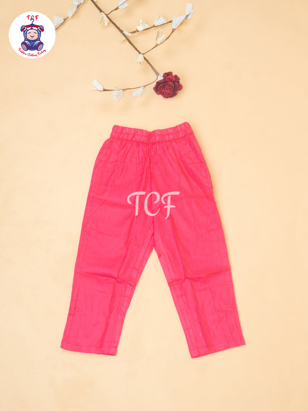 Pink - Girls Mirror Embrodiery Co-ords Sets