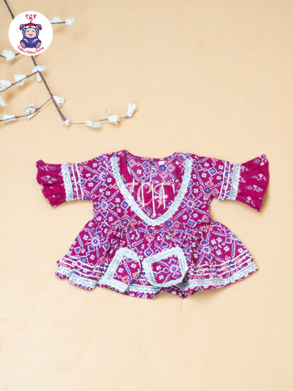 Pink - Girls Patang Sharara Salwar