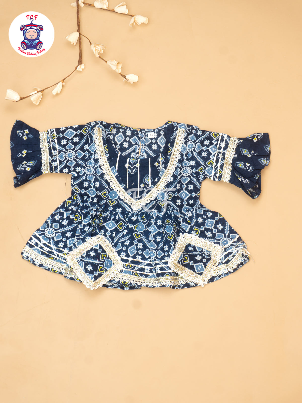 Blue - Girls Patang Sharara Salwar