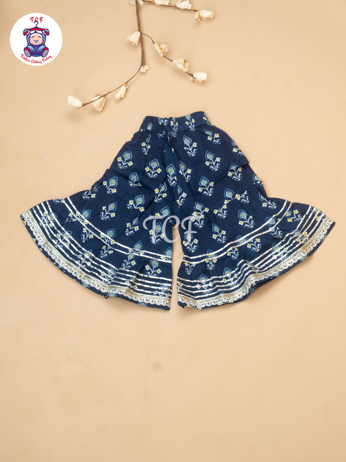 Blue - Girls Patang Sharara Salwar
