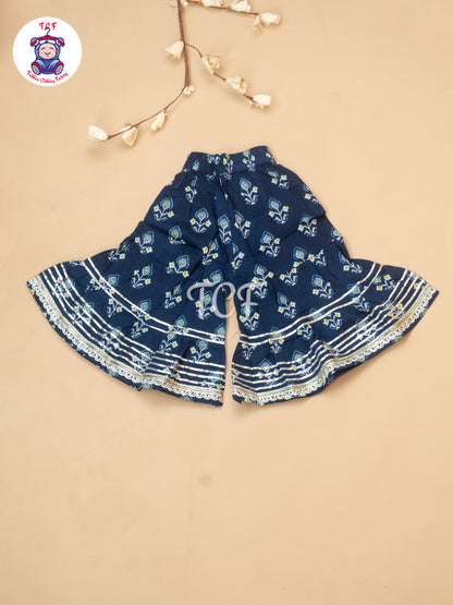 Blue - Girls Patang Sharara Salwar