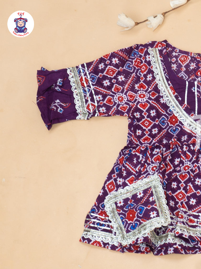 Purple - Girls Patang Sharara Salwar