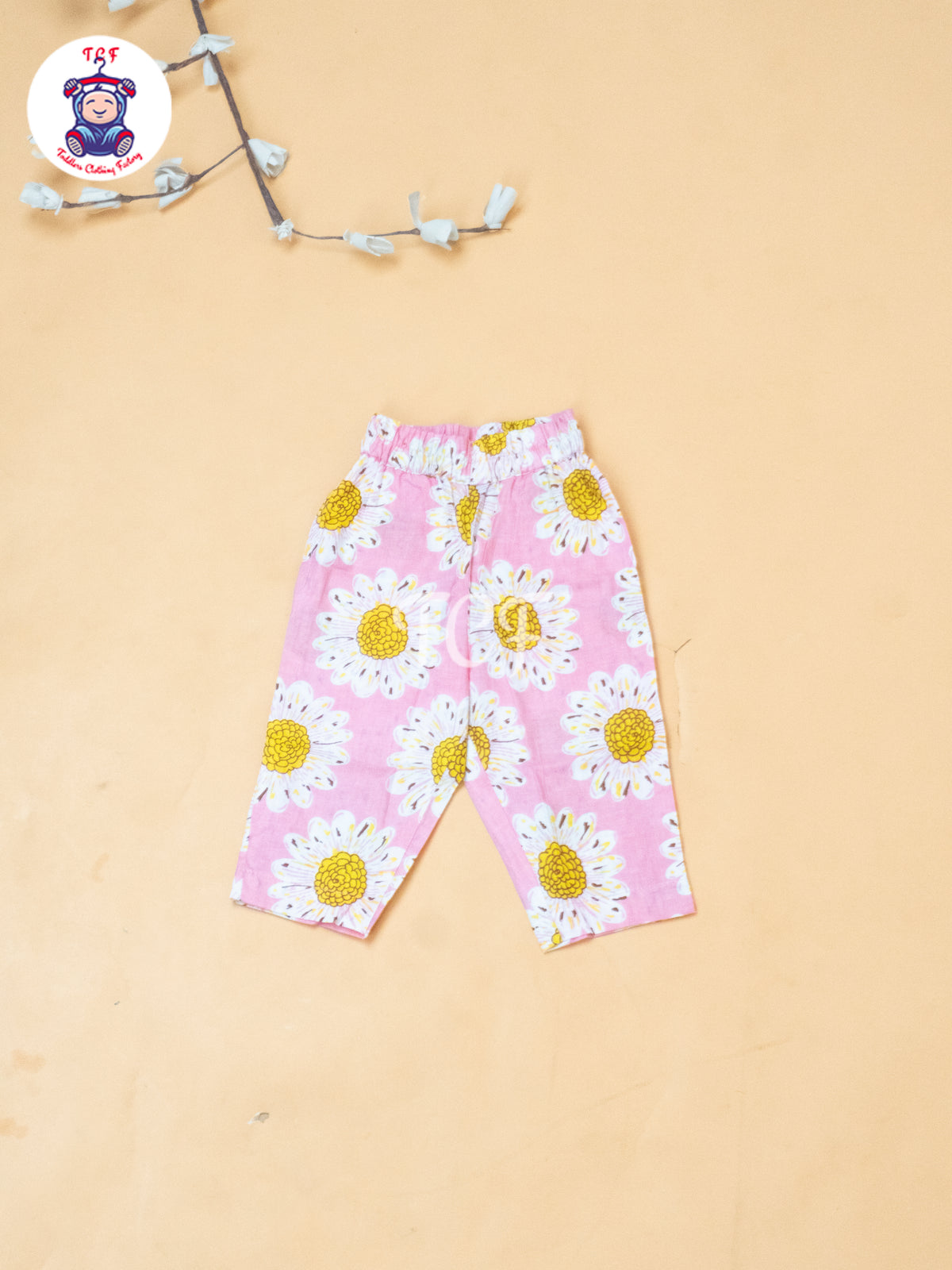 Baby Pink - Girls Readymade Floral Printed Co-ords Sets