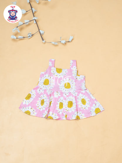 Baby Pink - Girls Readymade Floral Printed Co-ords Sets