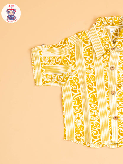 Mustard - Boys Printed Readymade Shirts
