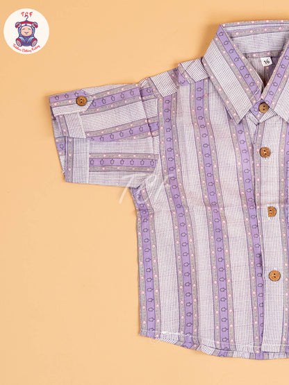 Violet - Boys Printed Readymade Shirts