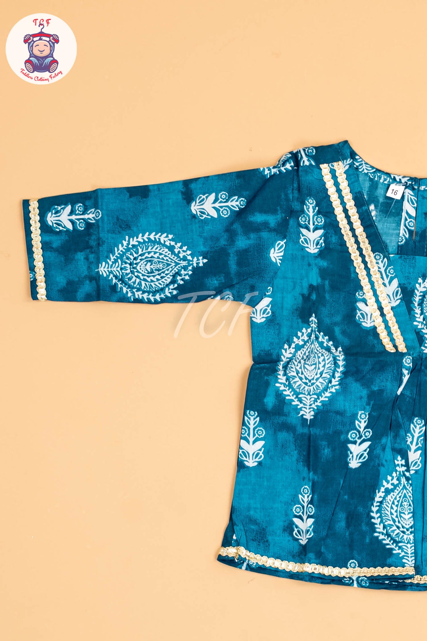 Light Green - Girls Floral Printed Salwar