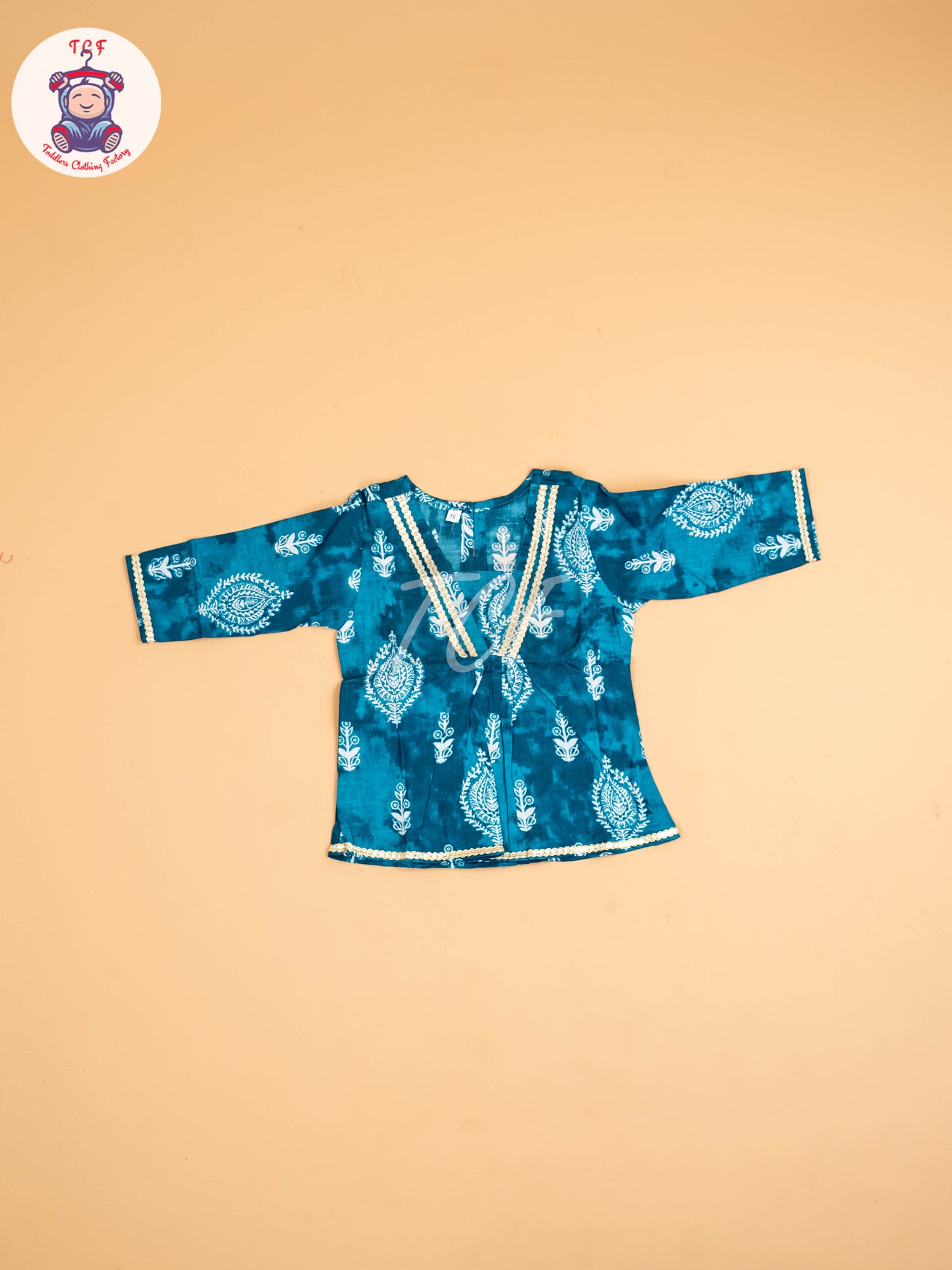 Light Green - Girls Floral Printed Salwar