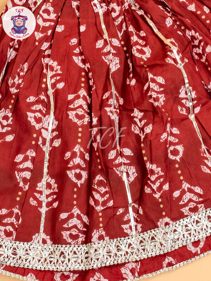 Maroon - Girls Readymade Lehenga Choli