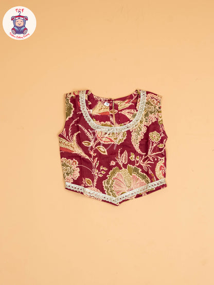 Majentha - Girls Floral Printed Lehenga Choli