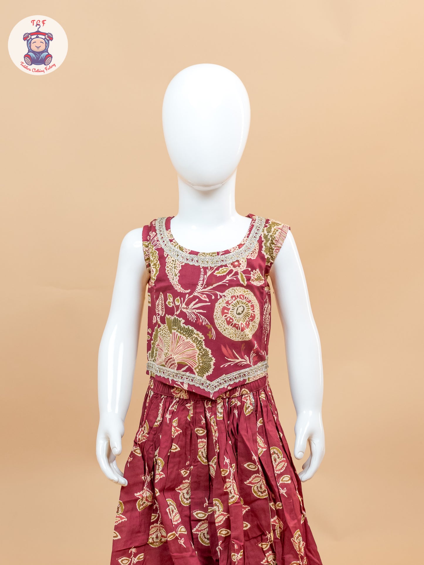 Majentha - Girls Floral Printed Lehenga Choli